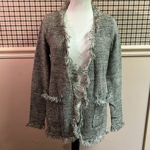 NWT Miracle City Cardigan with Fringe Trim - Women's Size S/M
